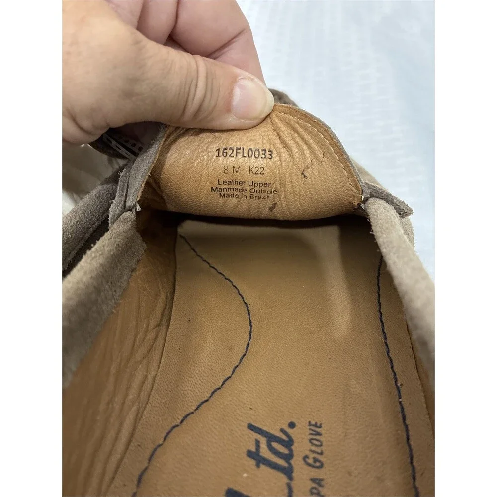 Flagg Ltd Napa Glove Mens Penny Loafers Dress Shoes 8 Slip On Leather Suede